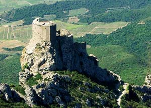The fortress of Queribus