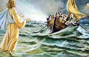 Radomir (Jesus Christ) could walk on water...