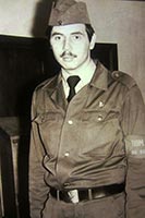 Николай на дежурстве по военной кафедре, 1982 год