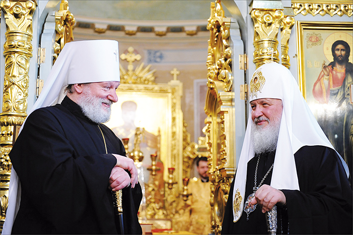 Святейший патриарх Кирилл и блаженнейший Митрополит Христофор
