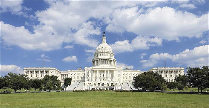 Здание Капитолия в Вашингтоне, округ Колумбия, США